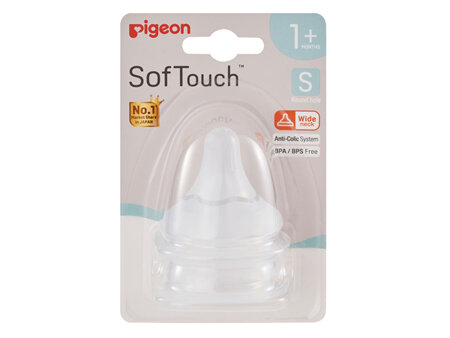Pigeon SofTouch 3 Teat S 2pk