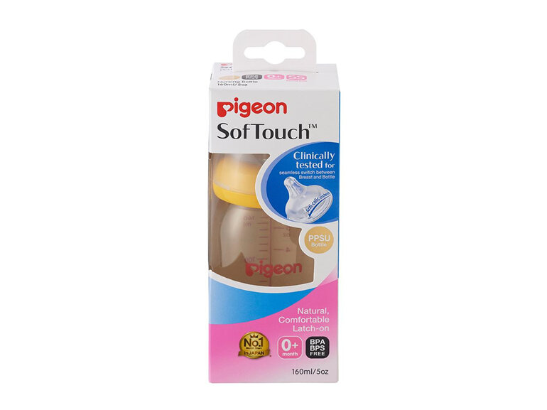 Pigeon SofTouch Bottle 160ml (PPSU)