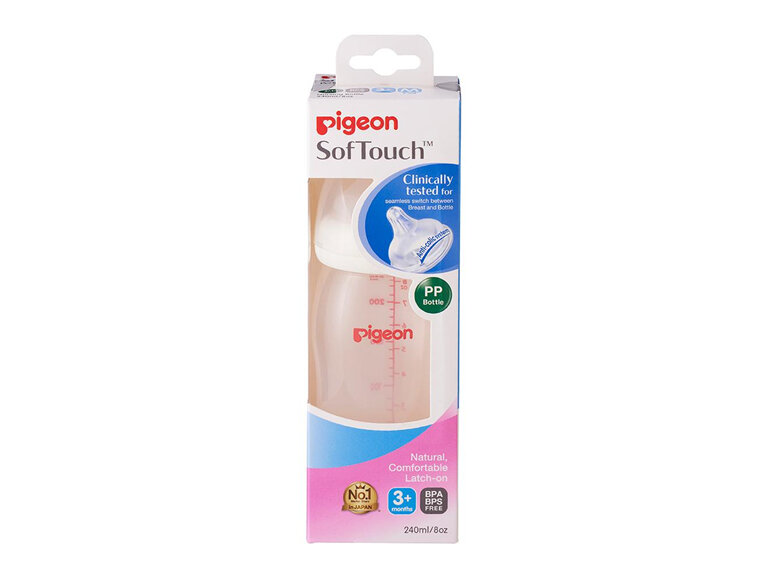 Pigeon SofTouch Bottle 240mL (PP)