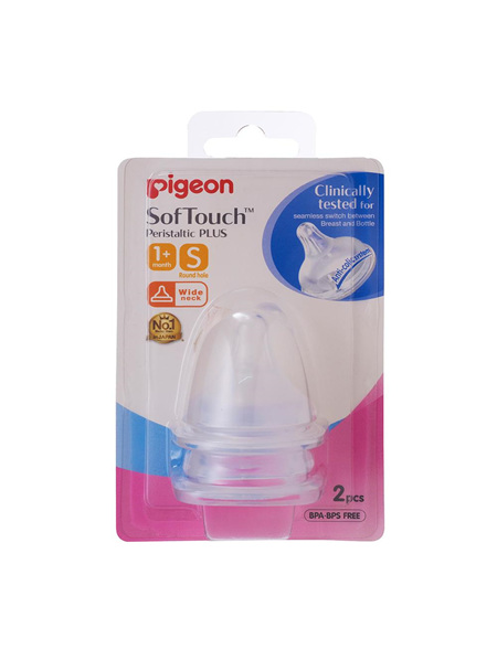 Pigeon SofTouch Peristaltic PLUS Teat (S) 2 pieces