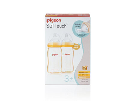 Pigeon SofTouch PPSU Bottle 240mL Twin Pack