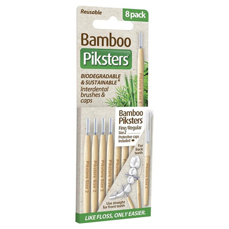 Piksters Bamboo Size 2 Wht 8pk