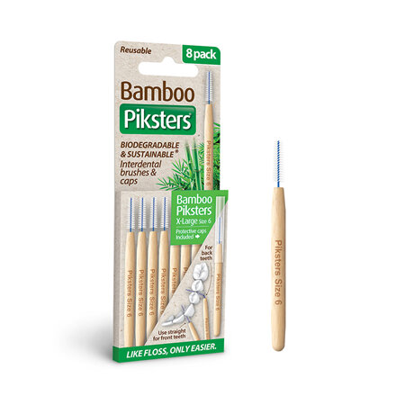 Piksters Bamboo Size 6 Grn 8pk
