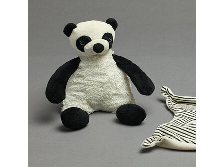 Pilbeam Jiggle & Giggle  Plush Black & White Panda with Rattle