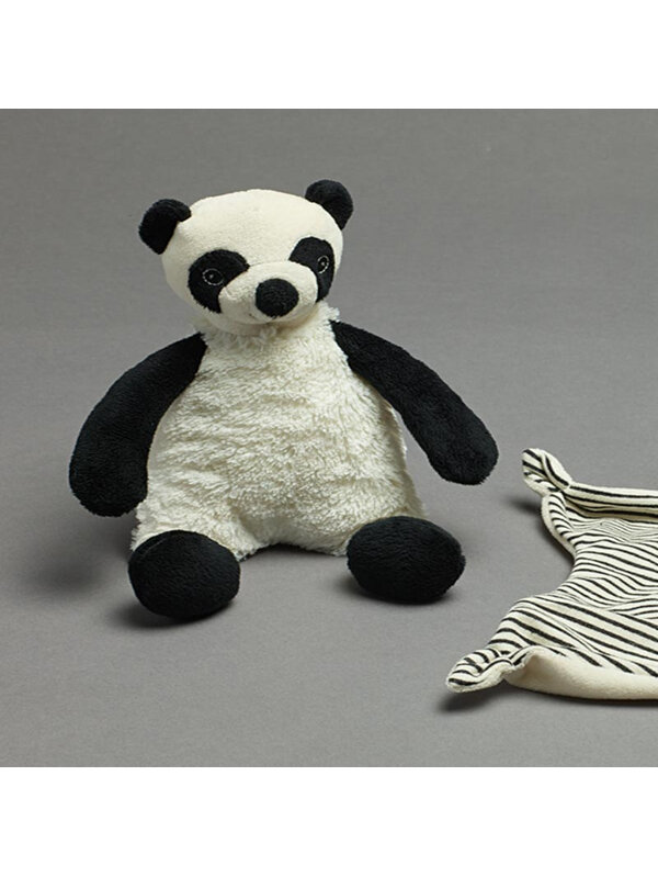 Pilbeam Jiggle & Giggle  Plush Black & White Panda with Rattle