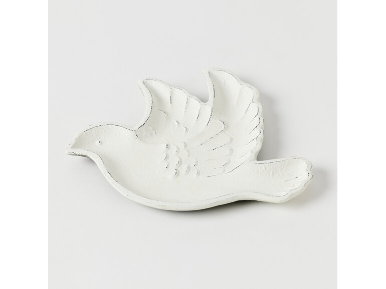 Pilbeam Living Dove Iron Trinket Dish 18.5cm