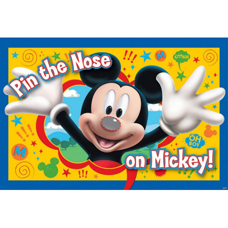 Pin the nose on Mickey Mouse