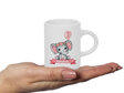 Pink Elephant Personalised Fluffy Mug