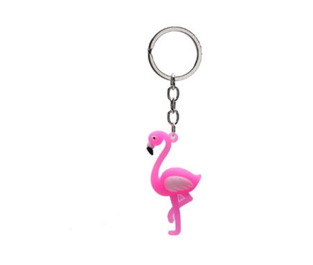 Pink Flamingo Keychain