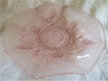 Pink glass plate