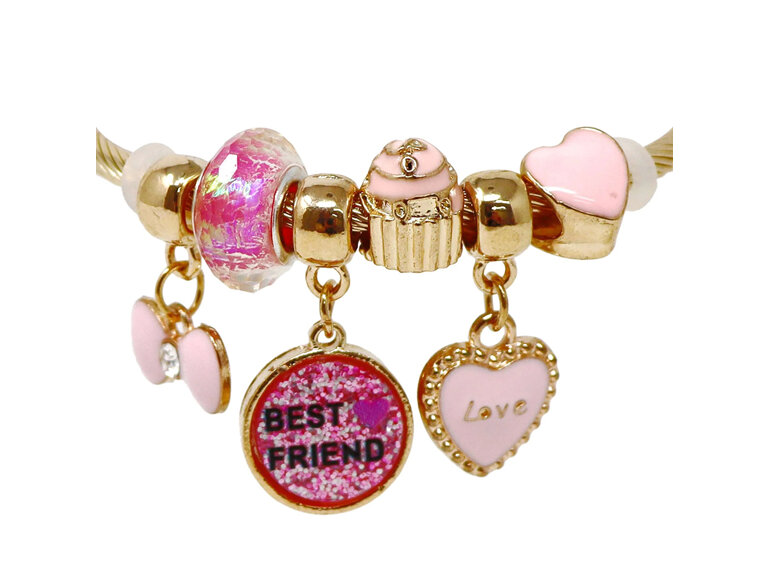 Pink Poppy Charm Bracelet Best Friend kids