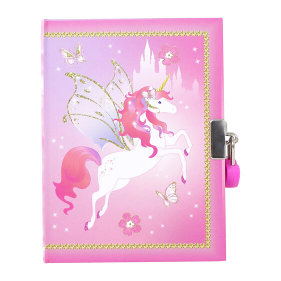 Pink Poppy Lockable Diary Scented Unicorn Princess kids