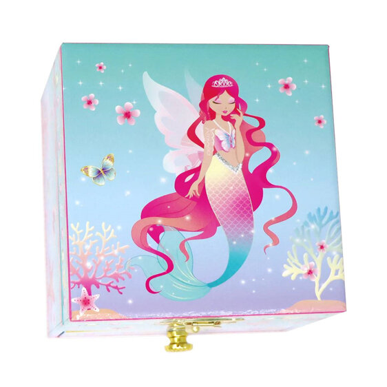 Pink Poppy Mermaid Music Jewellery Box with Drawer kids gift