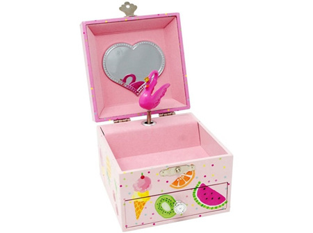 Pink Poppy Musical Jewellery Box