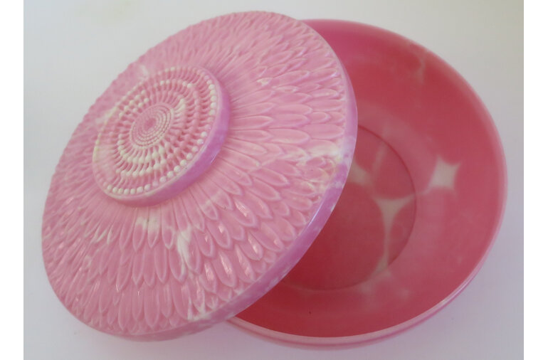 Pink powder bowl