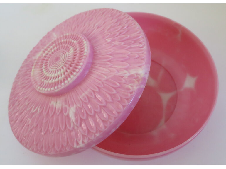 Pink powder bowl