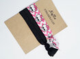 Pink Skull and Glitter White or Black  Hair Ties