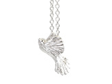 piwakawaka bird fantail sterling silver tiny lily griffin pendant necklace nz