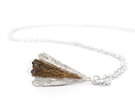 piwakawaka fantail feather bronze white sterling silver handmade nz jewellery