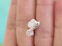 Piwakawaka native fantail bird wedding silver lapel pin brooch lilygriffin nz