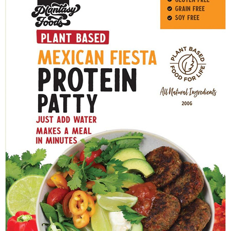 Plantasy Foods Protein Patty Mexican Fiesta 200g