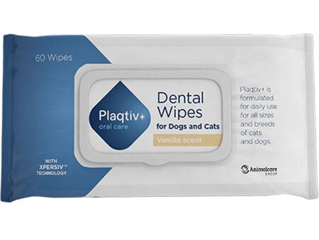 Plaqtiv+ Dental Wipes 60 pack