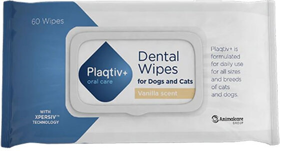 Plaqtiv+ Dental Wipes 60 pack