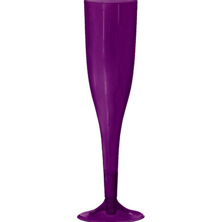 Plastic champagne flutes x 18 - lots of colours available