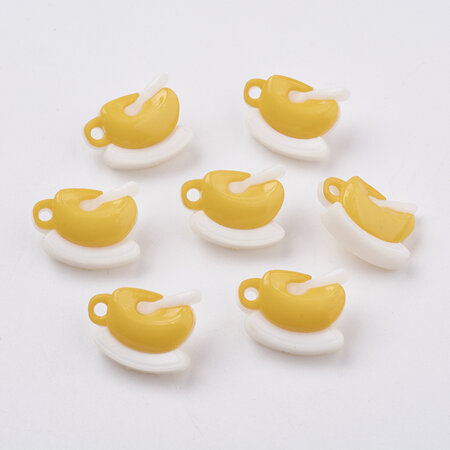 Plastic Cup Shank Buttons - Gold