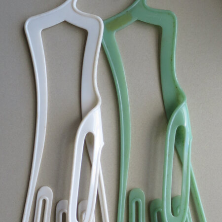 Plastic glove hangers