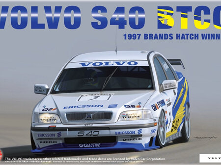 Platz/Nunu 1/24 Volvo S40 BTCC 97 Brands Hatch Winner (PN24034)