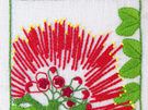 pohutukawa embroidery