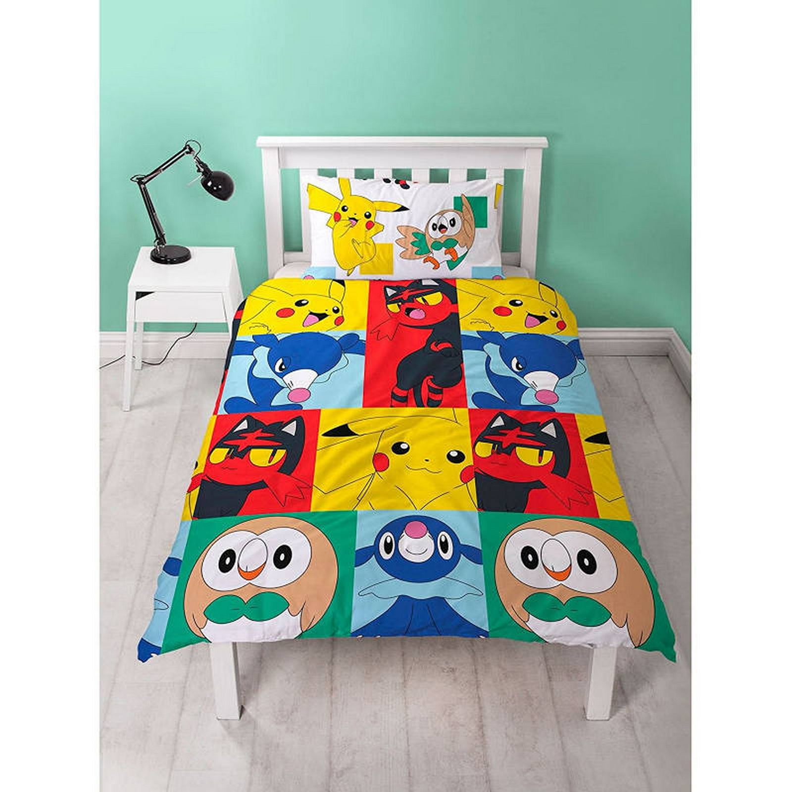 Pokemon Newbies Reversible Single Duvet Cover Set Little Bugs