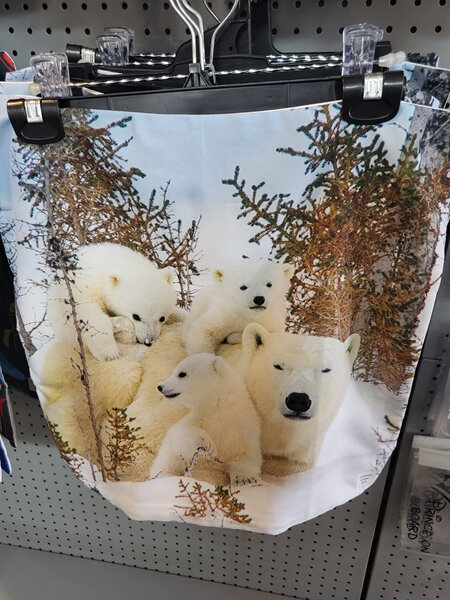Polar bear family cushion cover 45x45cm