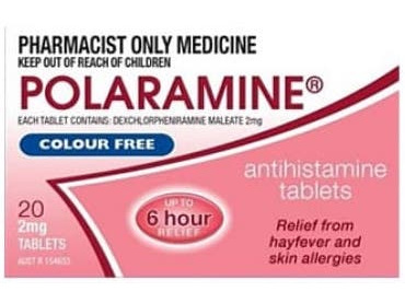 Polaramine 2mg 20 Tablets