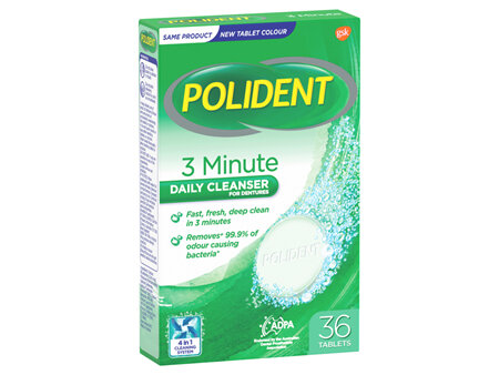 Polident Daily Cleanser Tablet 36