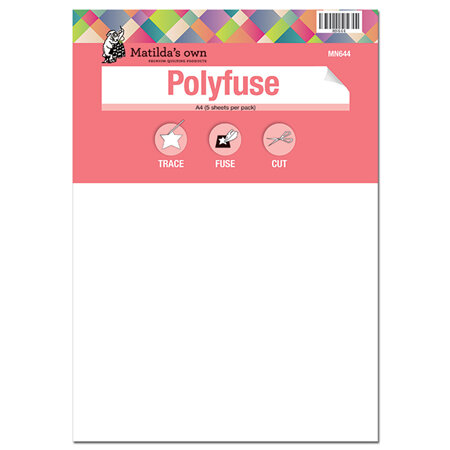 PolyFuse Water Soluble Tear Away A4 sheets (5 Pieces)