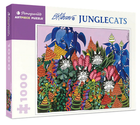 Pomegranate 1000 Piece Jigsaw Puzzle: B. Kliban: Jungle Cats