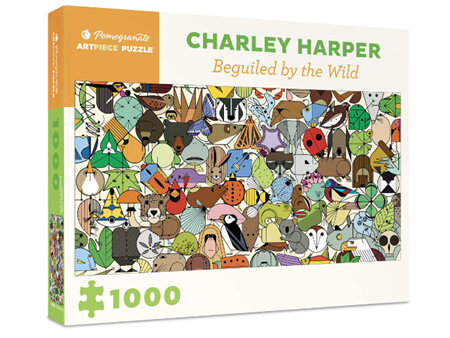 Pomegranate 1000 Piece Jigsaw Puzzle Charley Harper: Beguiled by Wild