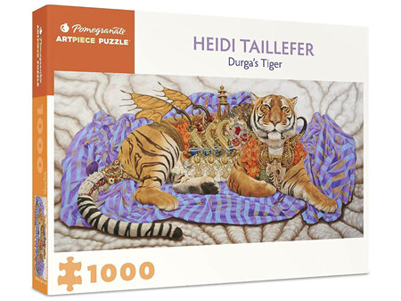 Pomegranate 1000 Piece Jigsaw Puzzle Heidi Taillefer: Durga’s Tiger