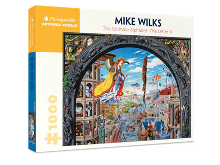 Pomegranate 1000 Piece Jigsaw Puzzle: Mike Wilks: The Ultimate Alphabet: The Letter A