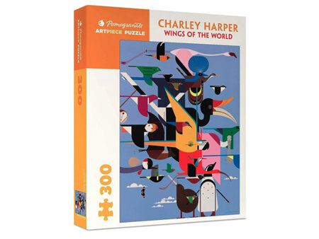 Pomegranate 300 Piece Jigsaw Puzzle Charley Harper: Wings of the World