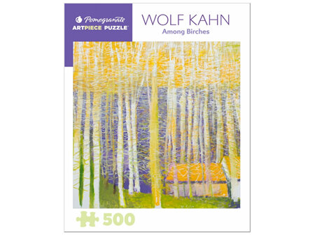 Pomegranate 500 Piece Jigsaw Puzzle: Wolf Kahn: Among Birches