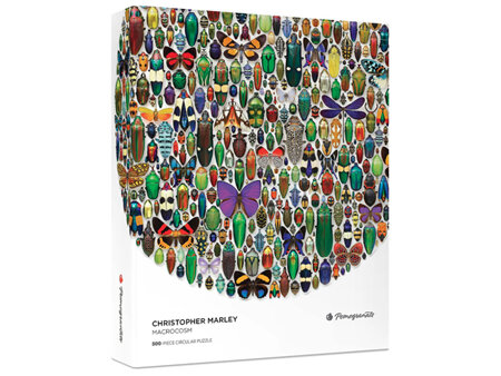 Pomegranate 500 Piece Round Jigsaw Puzzle Christopher Marley: Macrocosm