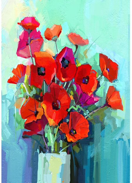 Poppies Decoupage Paper by Mint