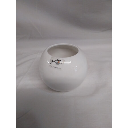 Porcelain Globe White Medium C1731