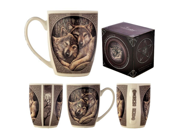 Porcelain Mug, Loyal Companions by Lisa Parker