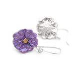 poroporo purple native flower sterling silver earrings nz jewellery