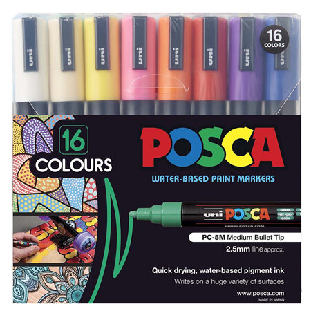 Posca PC-5M - 16 Pack