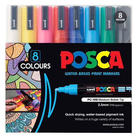 Posca PC-5M - 8 Pack